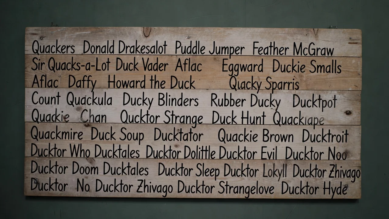 Food-Inspired Funny Duck Names
