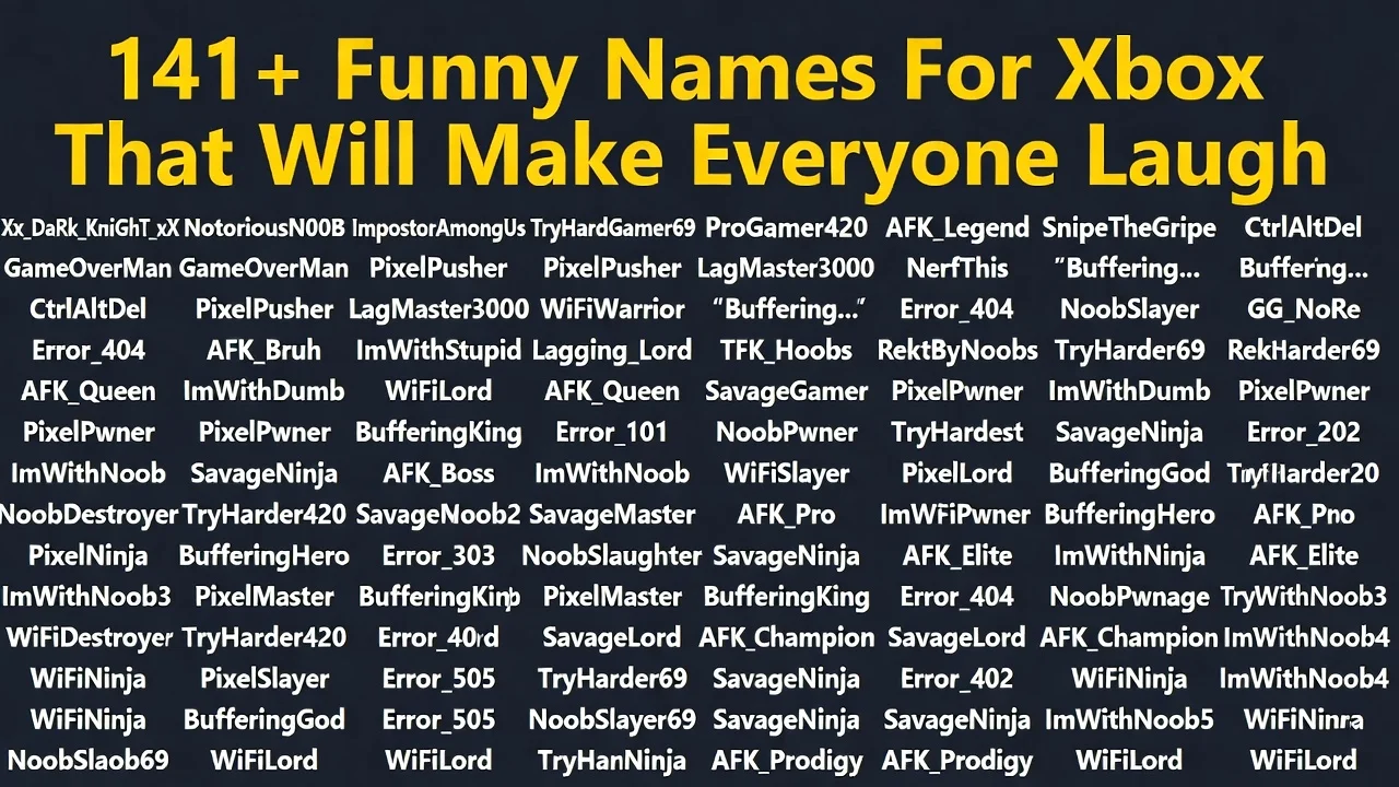 Funny Xbox Names Inspired by Animals ๐ถ๐