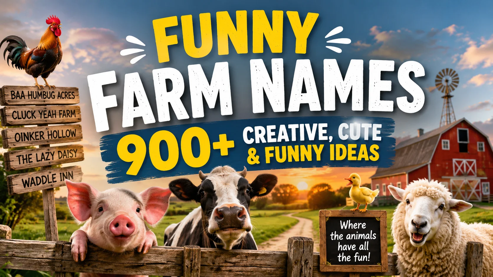 🧠 Smart Yet Funny Farm Names for Clever Vibes