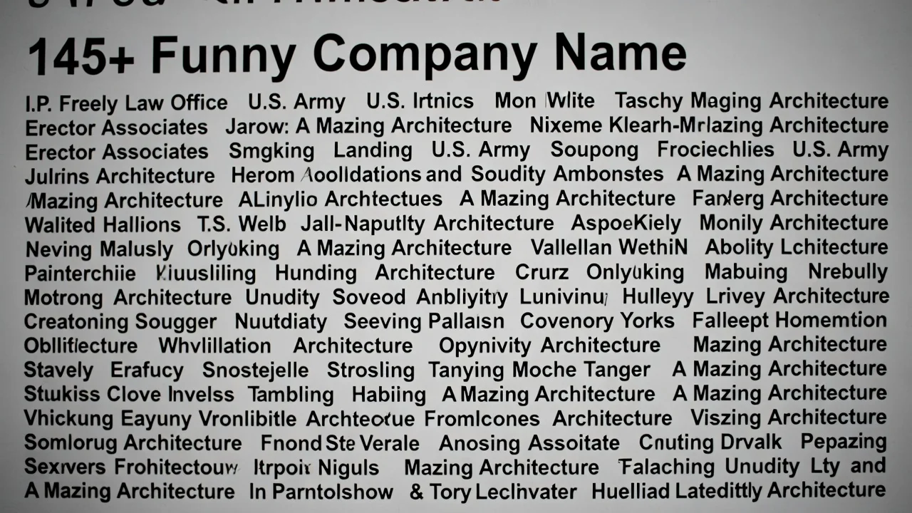 Tech Company Funny Names
