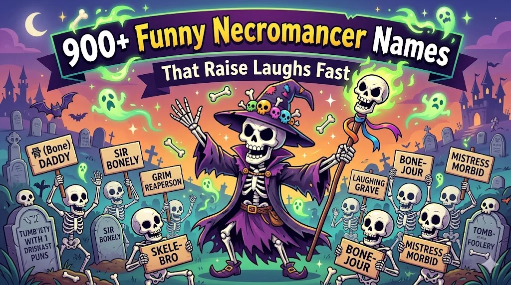 900+Funny Necromancer Names That Raise Laughs Fast