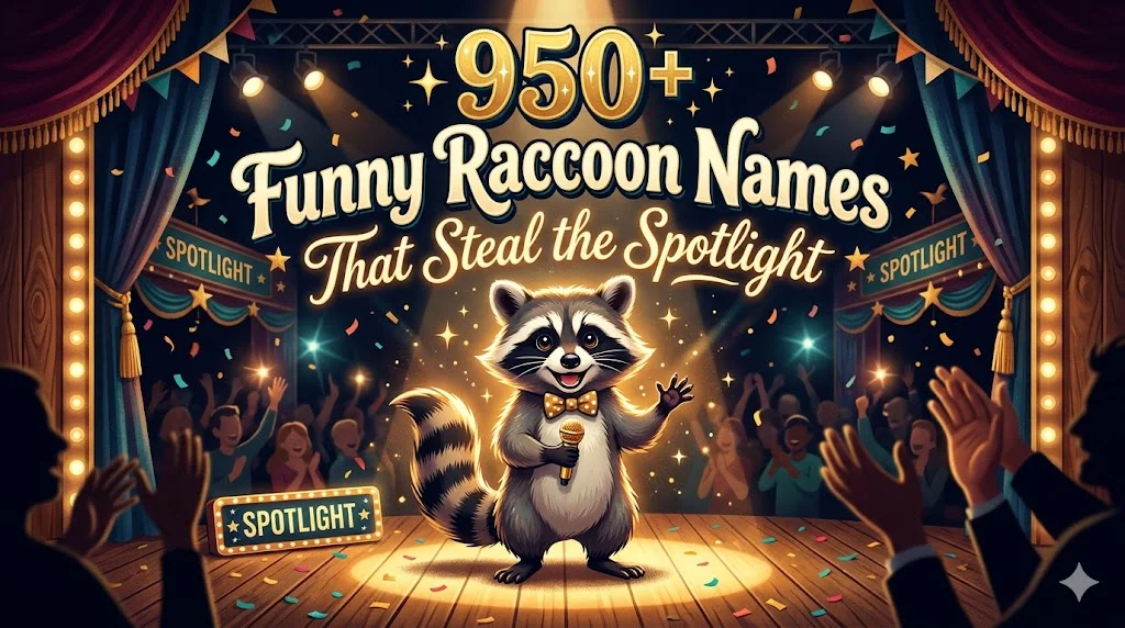 950+Funny Raccoon Names That Steal the Spotlight