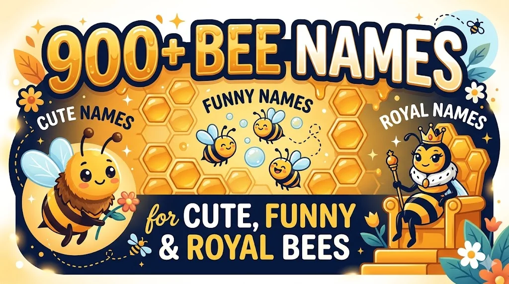 900+ Bee Names for Cute, Funny & Royal Bees