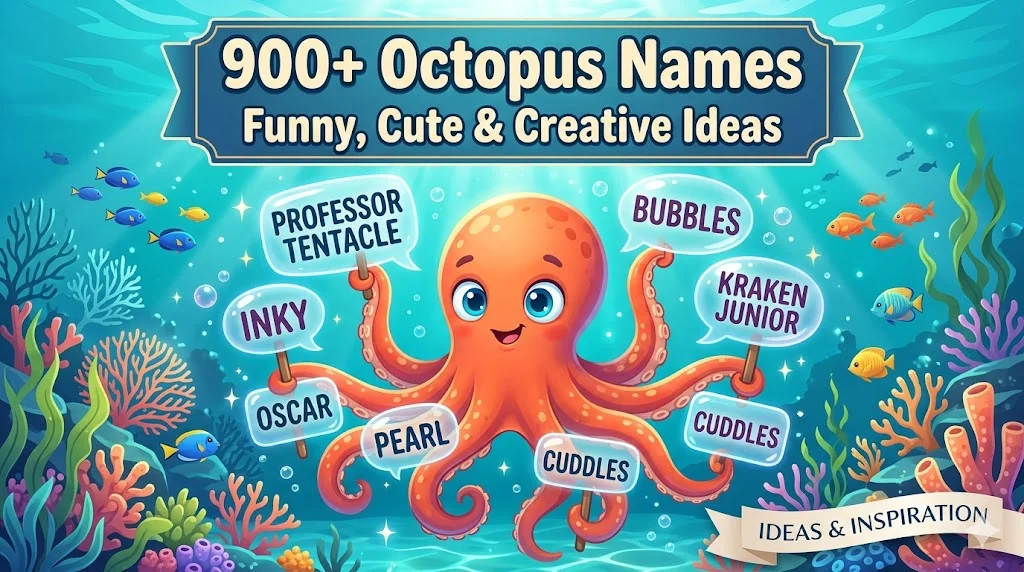 900+ Octopus Names: Funny, Cute & Creative Ideas 