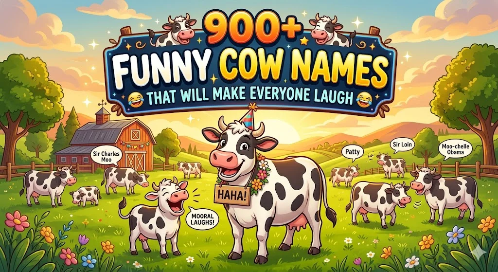 900+Funny Cow Names That Will Make Everyone Laugh