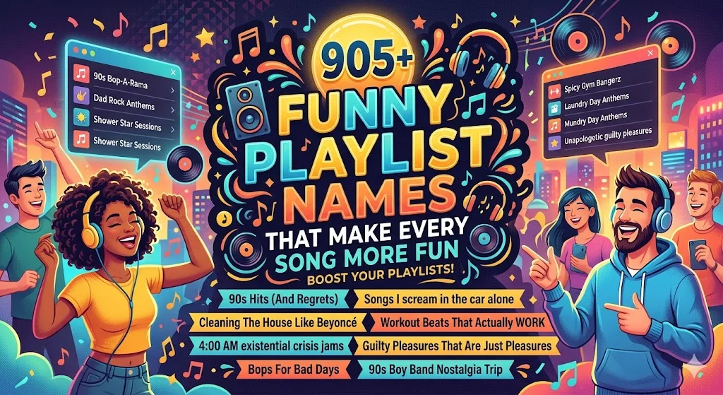 905+Funny Playlist Names That Make Every Song More Fun