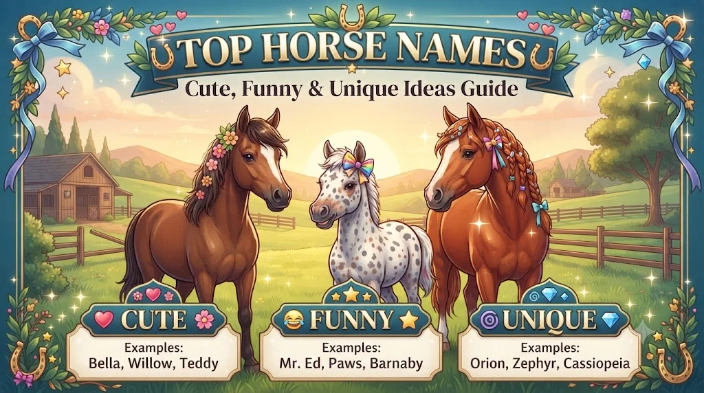 ❤️ Cute Horse Names Full of Charm