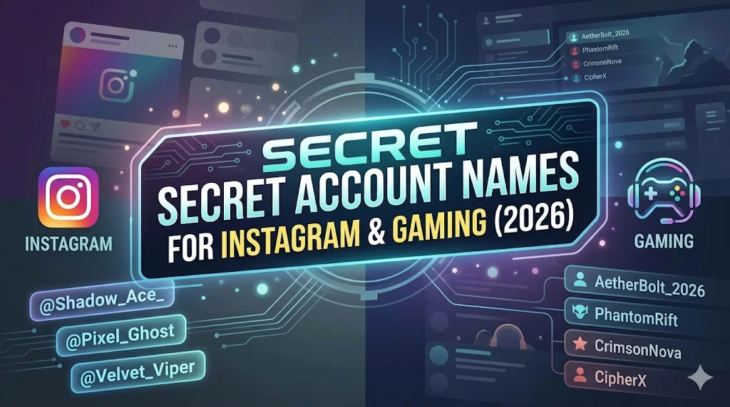 👀 Incognito Account Names for Privacy Lovers