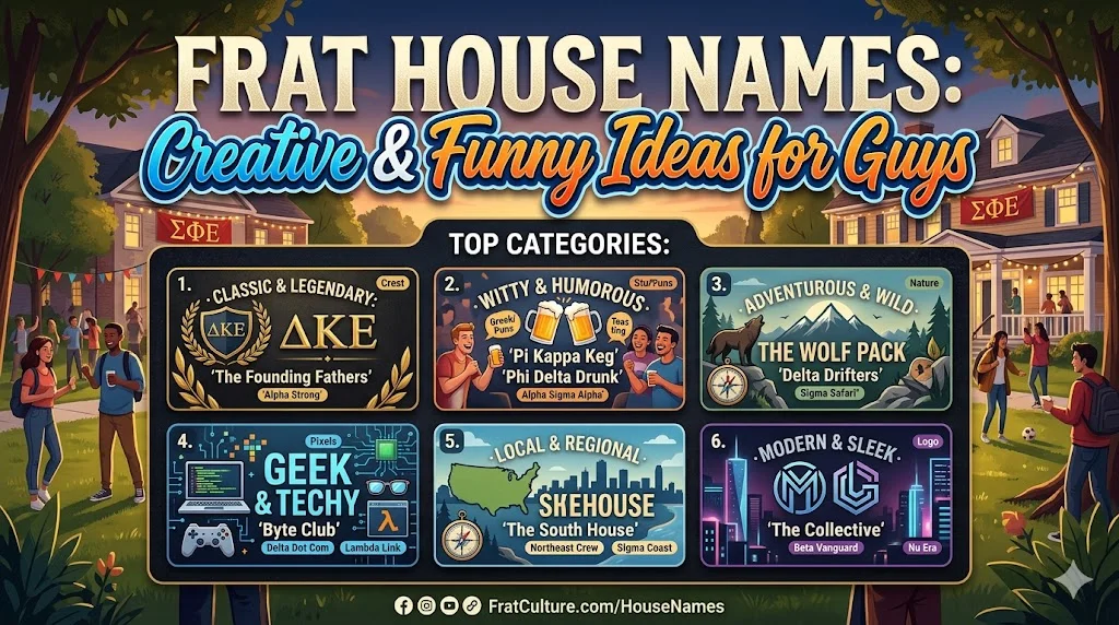 😂 Silly Frat House Names That Make You Laugh Instantly