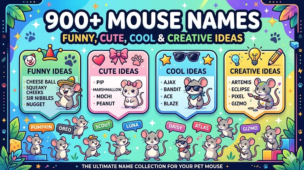 Silly Mouse Names That Make You Laugh Instantly