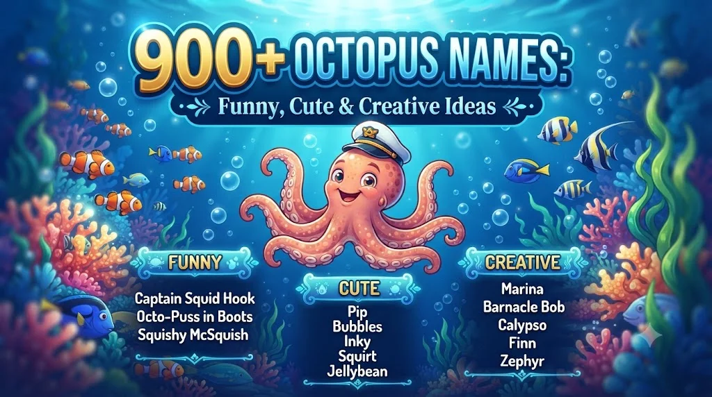 đ Silly Octopus Names That Make You Laugh Instantly