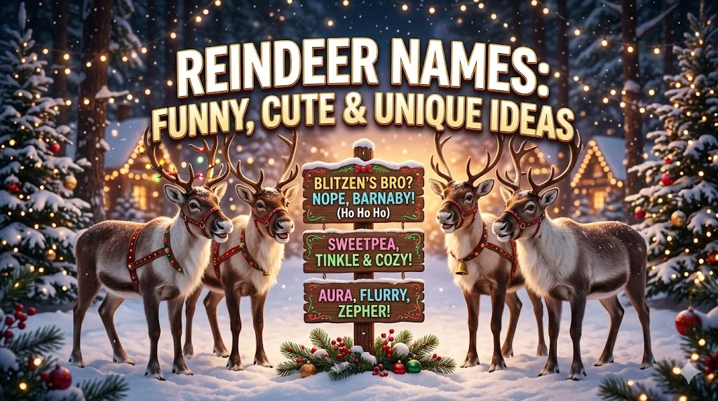 😂 Silly Reindeer Names That Make You Laugh Instantly