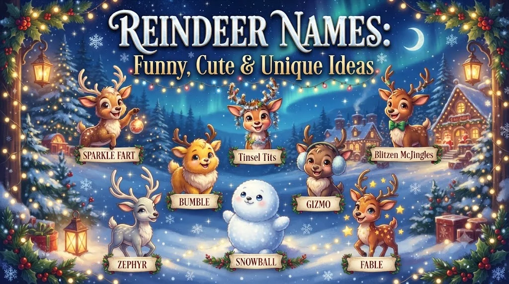 😂 Silly Reindeer Names That Make You Laugh Instantly