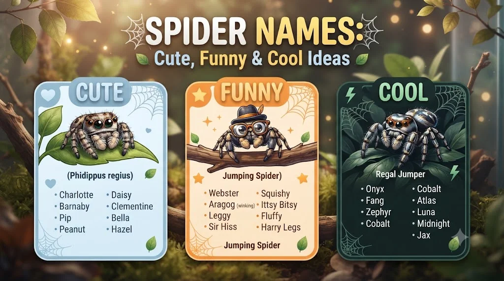 😂 Silly Spider Names That Make You Laugh Instantly