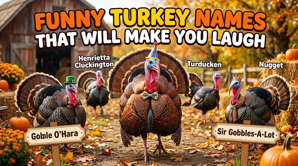 😂 Silly Turkey Names That Make You Laugh Instantly