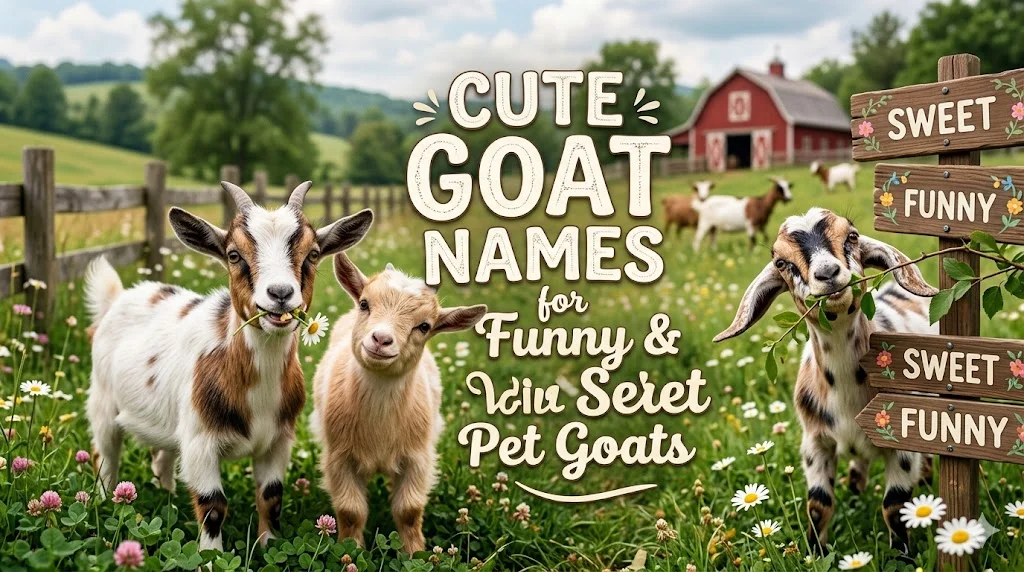 🧠 Smart Yet Funny Cute Goat Names for Genius Vibes