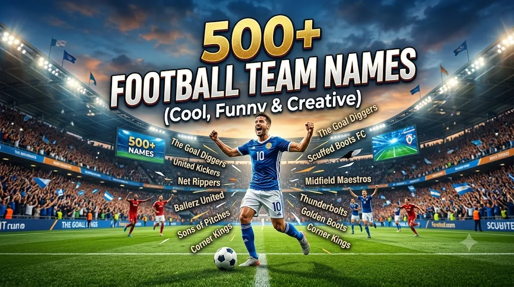 500+ Football Team Names (Cool, Funny & Creative) 