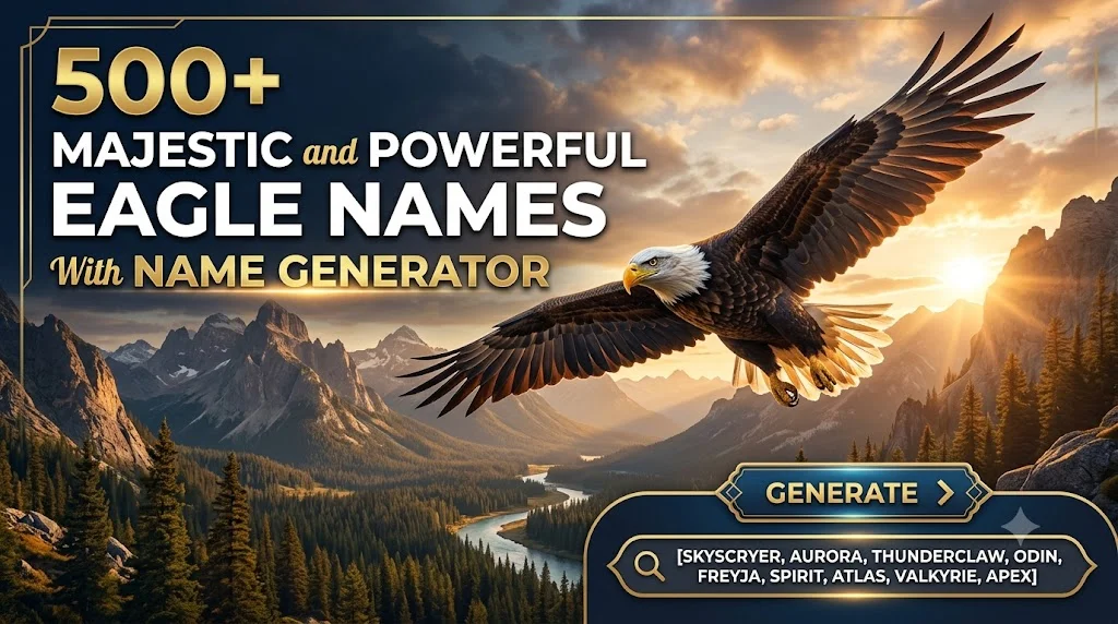 500+ Majestic and Powerful Eagle Names With Name Generator