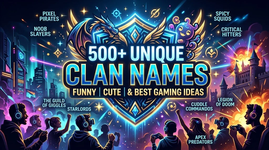 500+ Unique Clan Names: Funny, Cute & Best Gaming Ideas