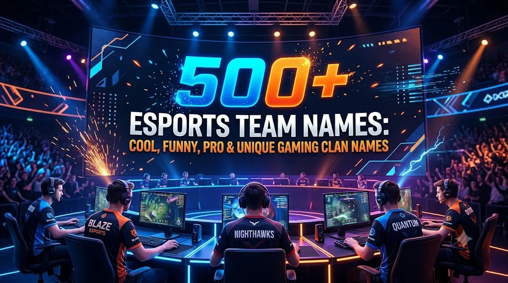 How to Choose the Best Esports Team Name